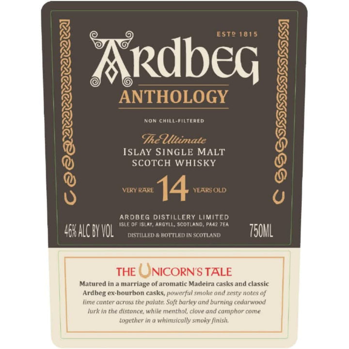 Ardbeg Anthology The Unicorn’s Tale 14 Year Old Whiskey