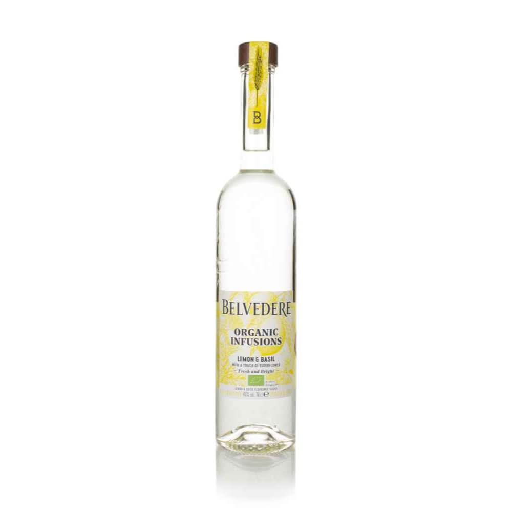 Belvedere Organic Infusions Lemon &amp; Basil Flavored Vodka