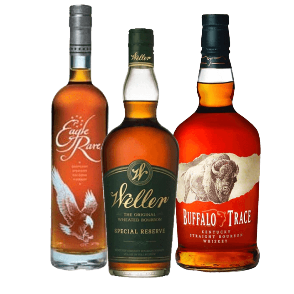 Buffalo Trace Bourbon X Eagle Rare 10Yr Bourbon X W.L. Weller Special Reserve Combo