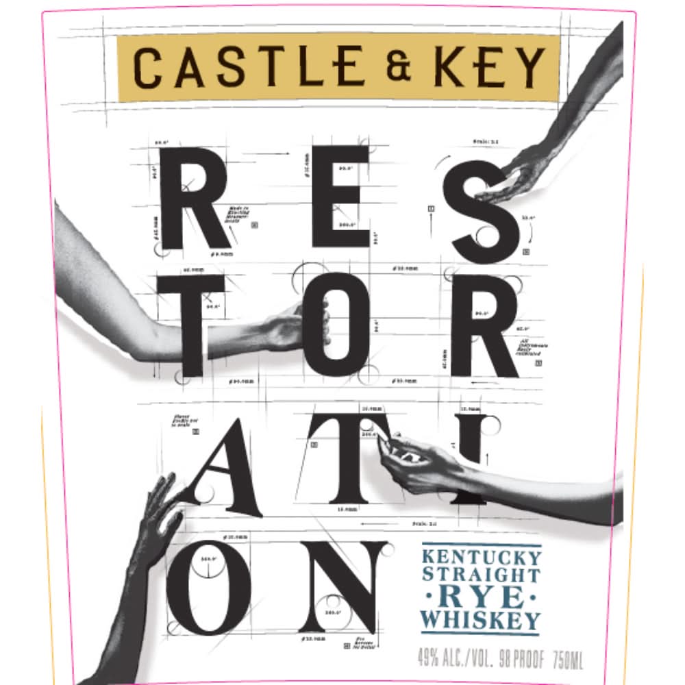 Castle &amp; Key Restoration Rye 2024 Release Whiskey