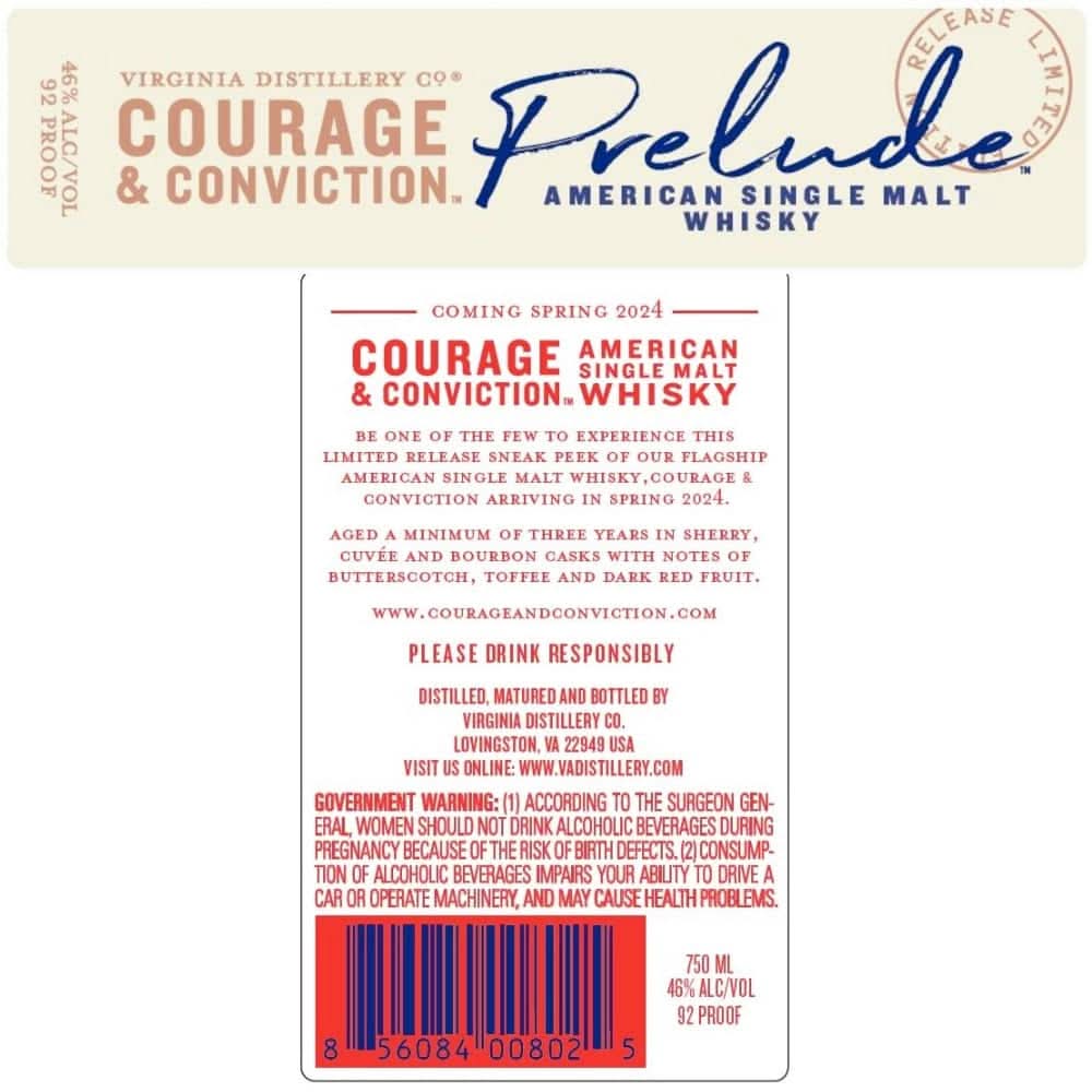Courage &amp; Conviction Prelude American Single Malt