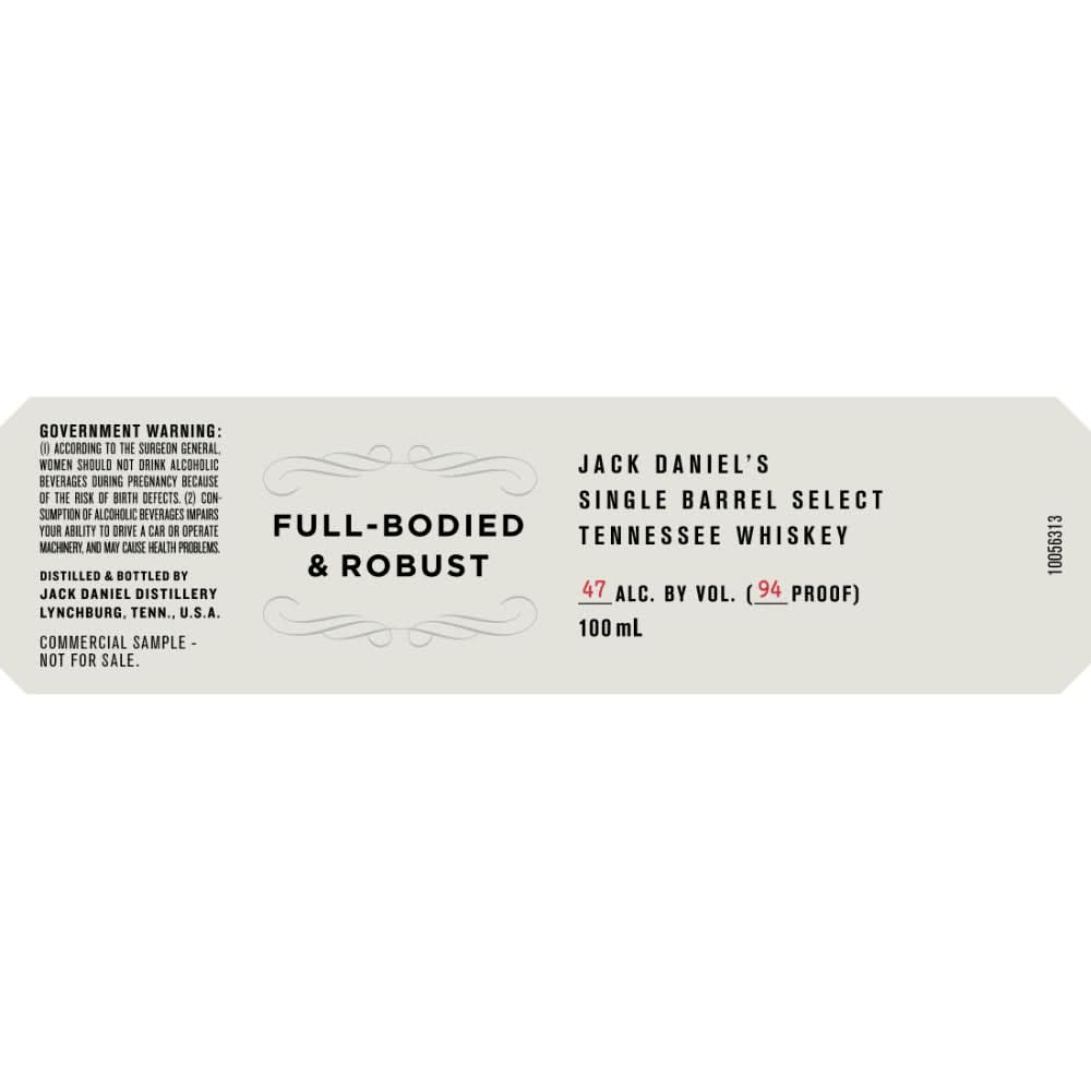 Jack Daniel’s Full-Bodied &amp; Robust Single Barrel Select Whiskey