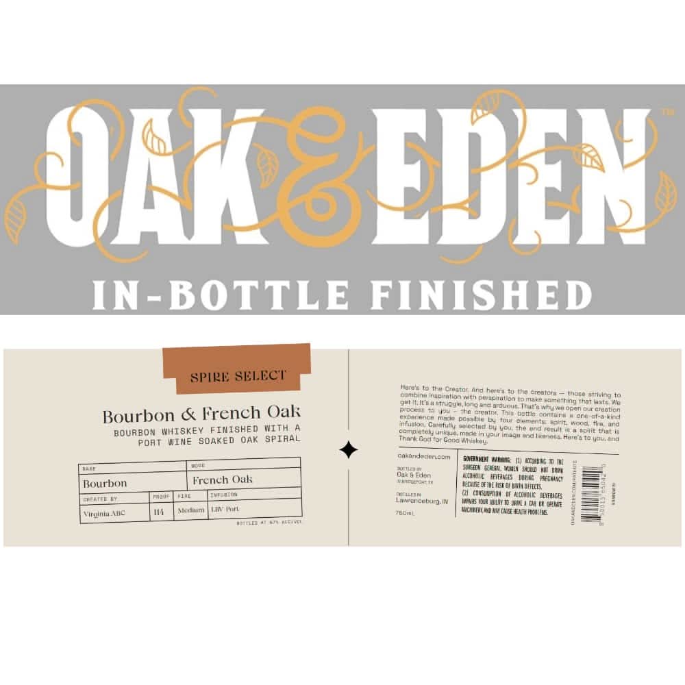 Oak &amp; Eden Spire Select Bourbon &amp; French Oak