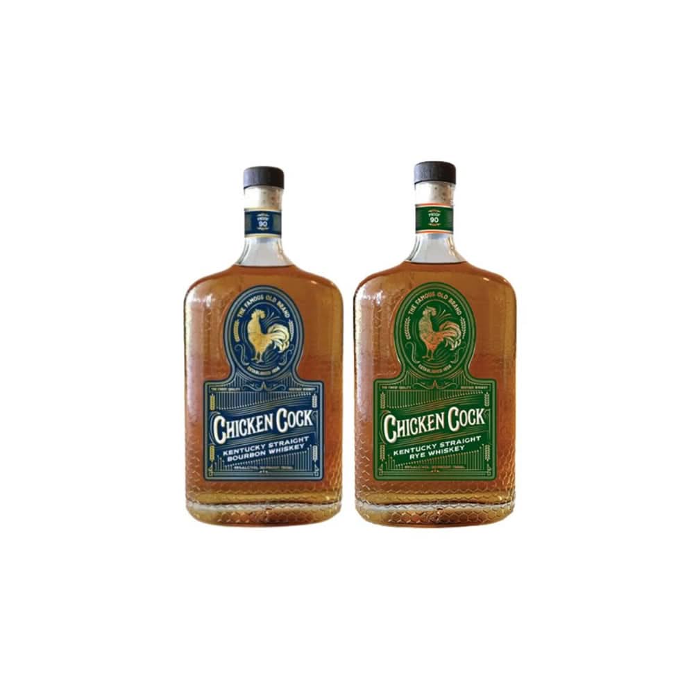Chicken Cock Kentucky Straight Bourbon Whiskey &amp; Chicken Cock Kentucky Straight Rye Combo