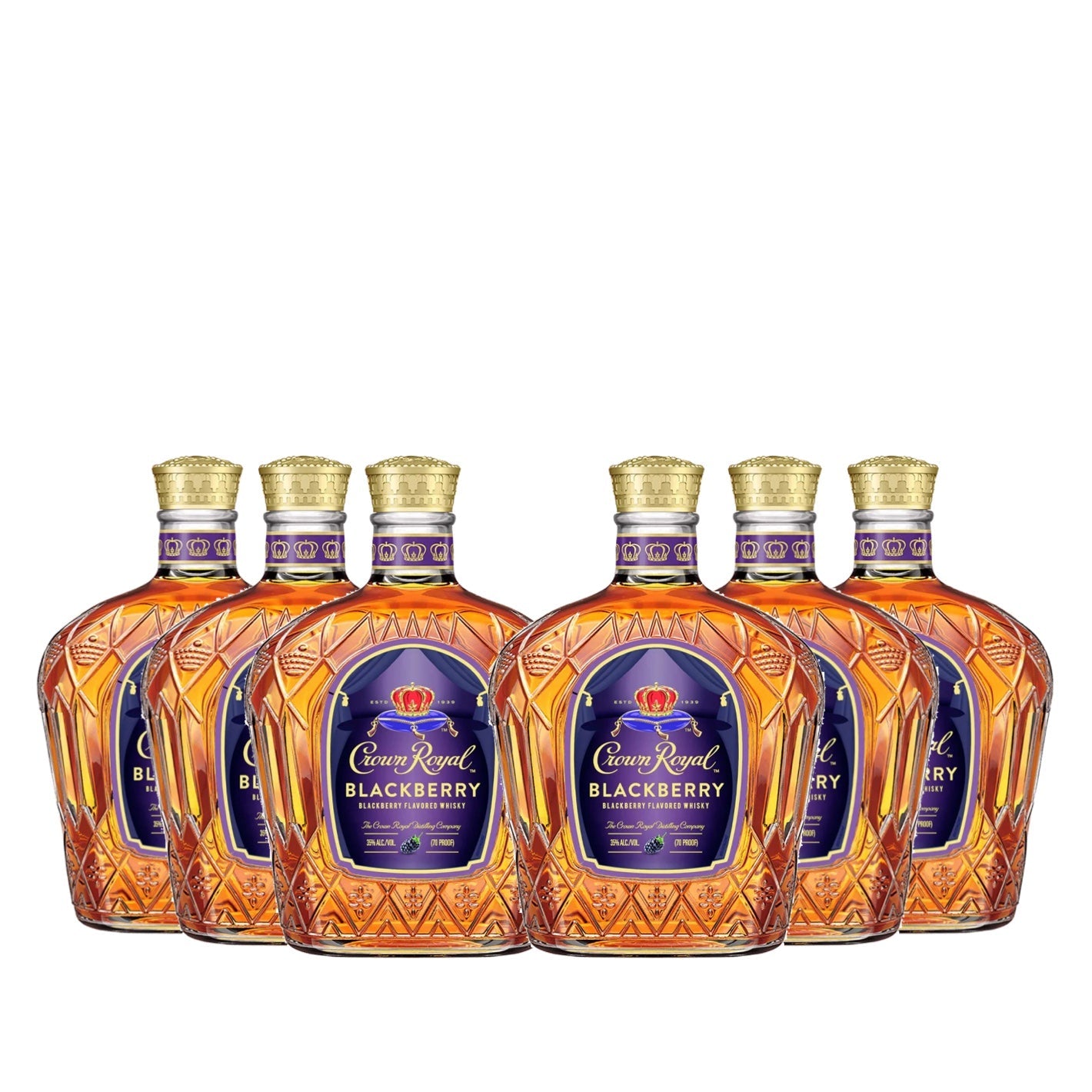 Crown Royal Blackberry Flavored Canadian Whisky 6 Pack