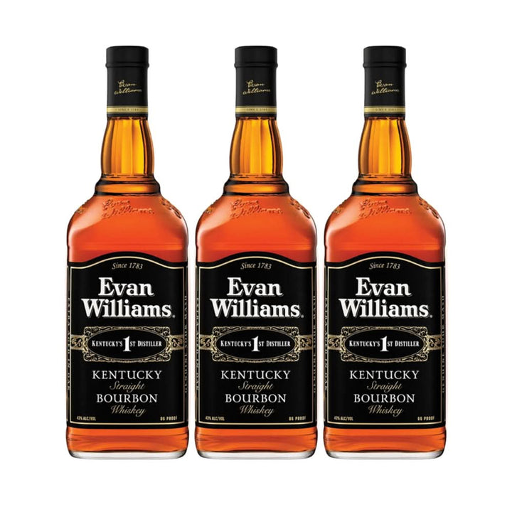 Evan Williams Straight Bourbon Whiskey 3 Pack