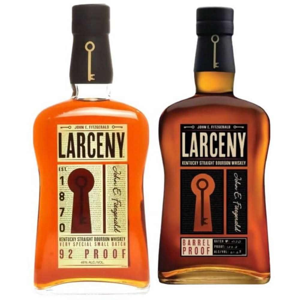 Larceny Small Batch Kentucky Straight Bourbon Whiskey &amp; John E. Fitzgerald Larceny Barrel Proof Batch C921 Combo