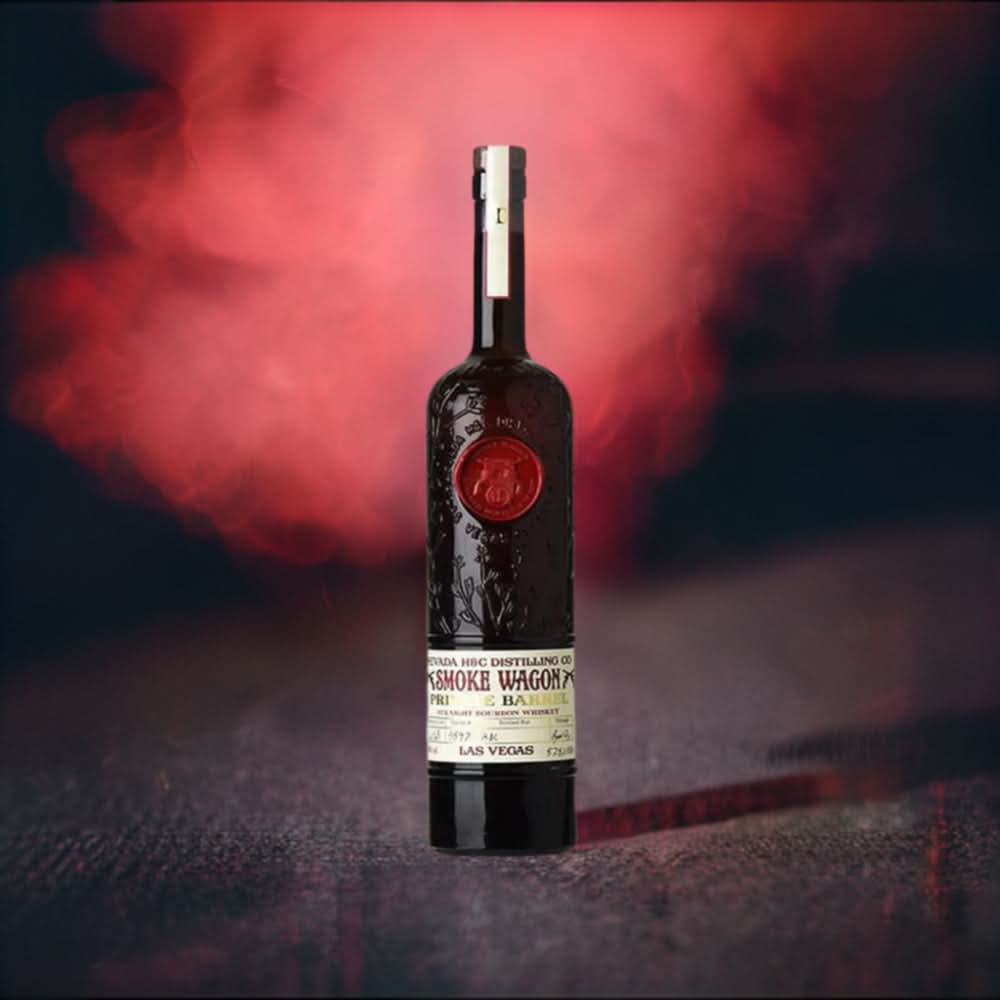 Smoke Wagon Private Barrel Straight Bourbon Whiskey by Nevada H&amp;C Distilling co.