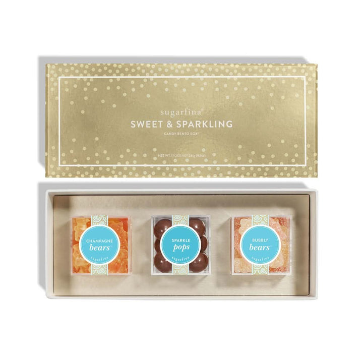 Sugarfina Sweet &amp; Sparkling  3pc Candy Bento Box  Preset