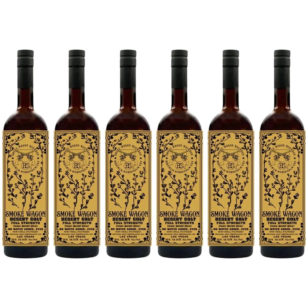 Smoke Wagon Desert Colt Full Strength Bourbon Whiskey 6 Pack