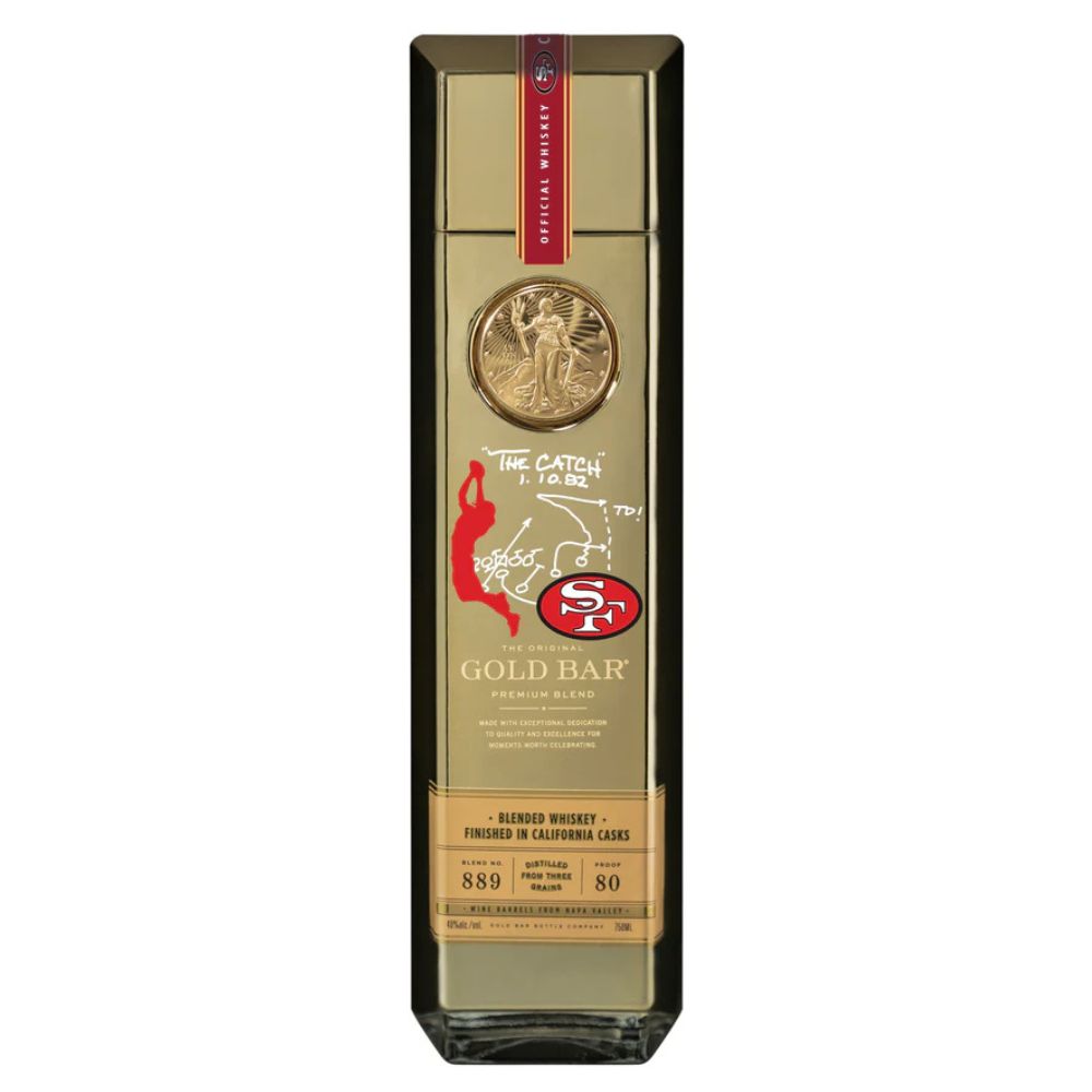 Gold Bar Blended American Whiskey 49ers Commemerative &
