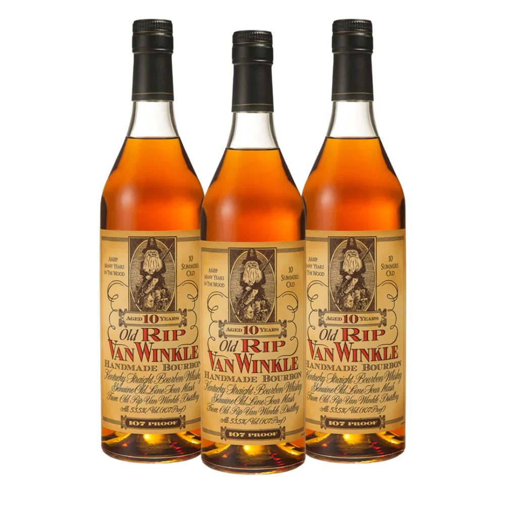 Old Rip Van Winkle 10 Year Kentucky Straight Bourbon Whiskey 3 Pack 