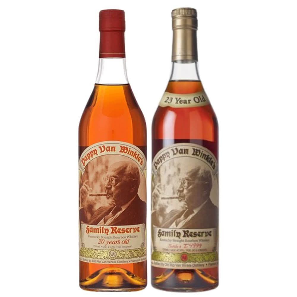 Pappy Van Winkle 20 &amp; 23 Year Bourbon Whiskey Combo 