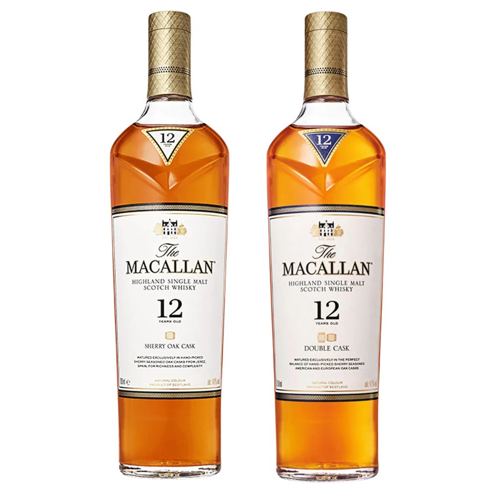 The Macallan 12 Year Old Sherry Oak &amp; Double Cask Bundle 