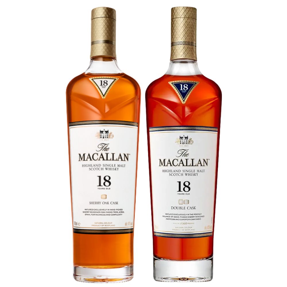 The Macallan 18 Year Old Double Cask &amp; Sherry Oak Bundle