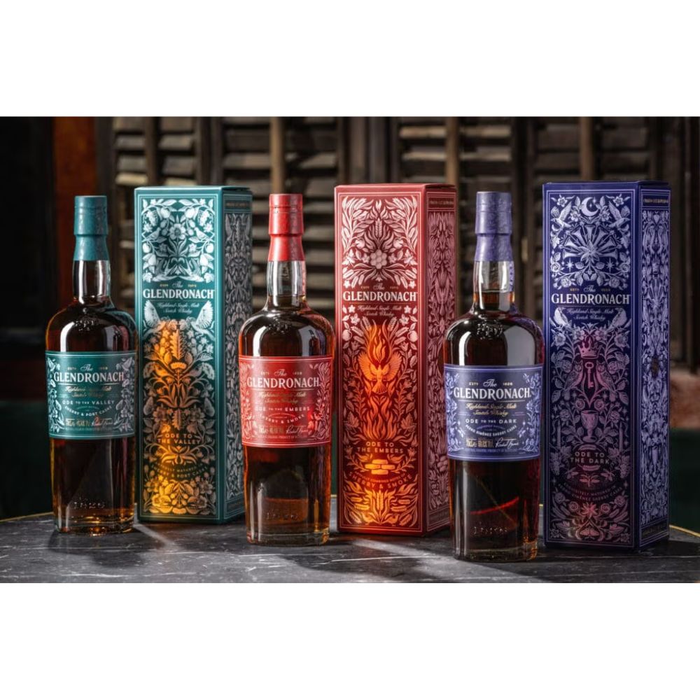 The Glendronach Ode To The Valley, Embers &amp; Dark Scotch Bundle